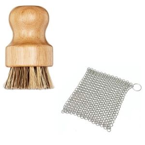 Oake Pre-seasoned Cast Iron Cleaning Kit, Made for Macy's